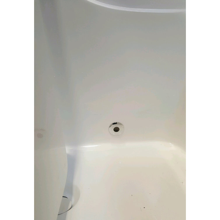 Avora Bath 52'' x 52'' Walkin Air Fibreglass Bathtub with Faucet